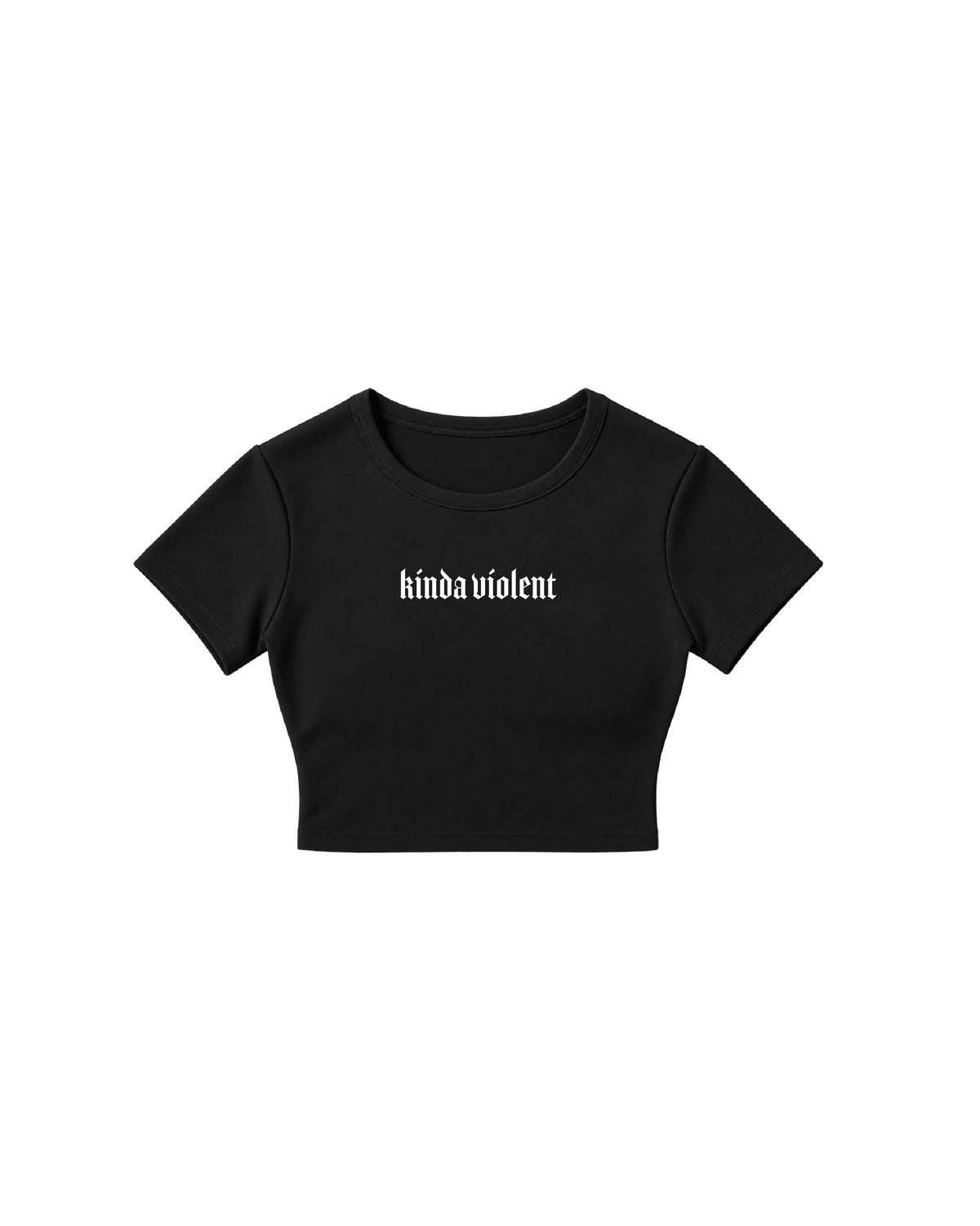 'Kinda Violent' Crop Tee