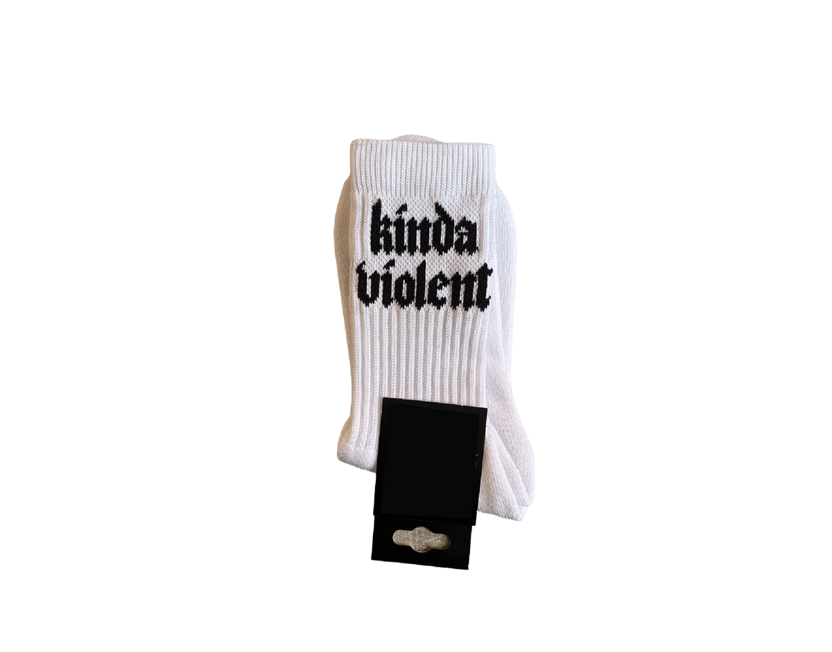 'Kinda Violent' Crew Socks